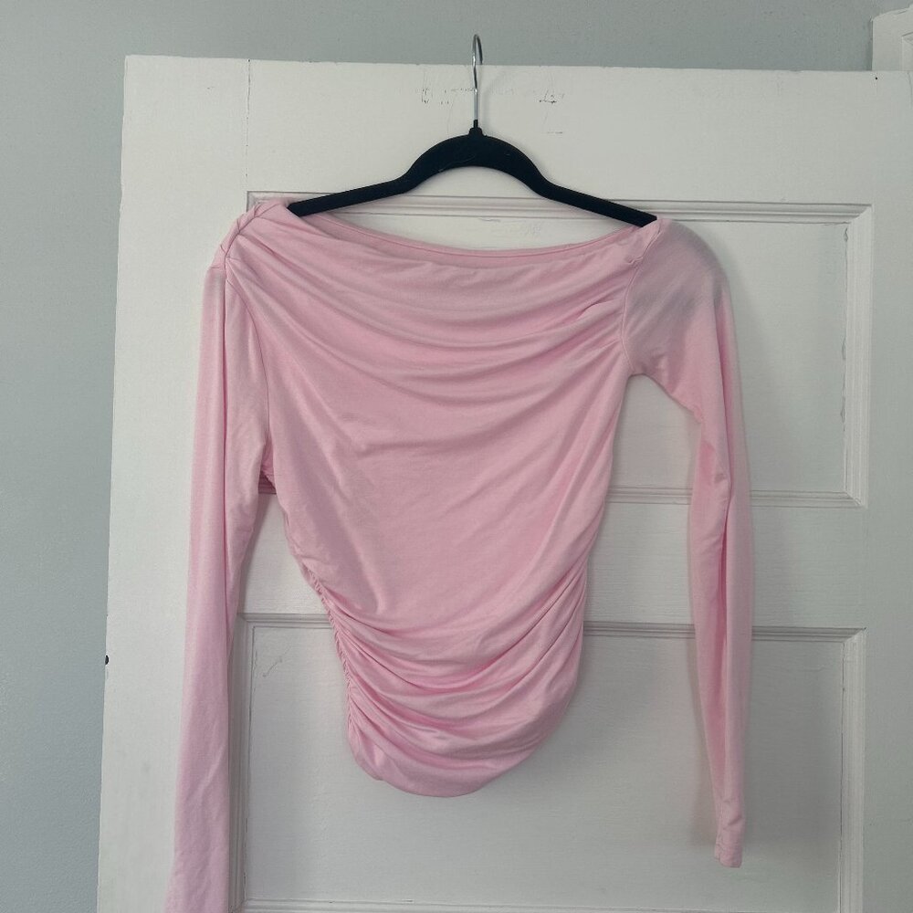 White Fox Boutique Ruched l/s top